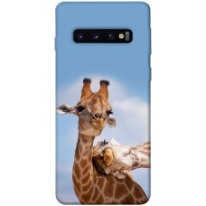 TPU чохол Demsky Милые жирафы для Samsung Galaxy S10