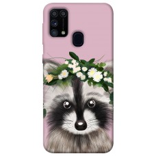 TPU чохол Demsky Raccoon in flowers для Samsung Galaxy M31