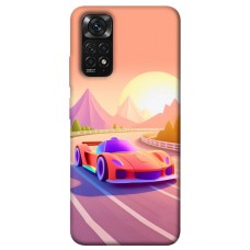 TPU чехол Demsky Машинка на заході сонця для Xiaomi Redmi Note 11 (Global) / Note 11S