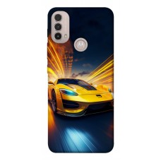 TPU чохол Demsky Yellow Porsche для Motorola Moto E40