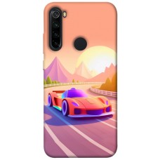 TPU чехол Demsky Машинка на заході сонця для Xiaomi Redmi Note 8