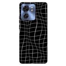 TPU чохол Demsky Warped grid для Motorola Edge 40