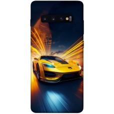 TPU чохол Demsky Yellow Porsche для Samsung Galaxy S10+