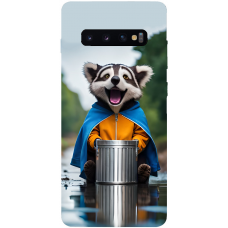 TPU чохол Demsky Єнот (Raccoon) для Samsung Galaxy S10