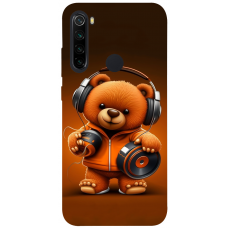 TPU чохол Demsky ведмежа меломан 2 (bear listening music) для Xiaomi Redmi Note 8