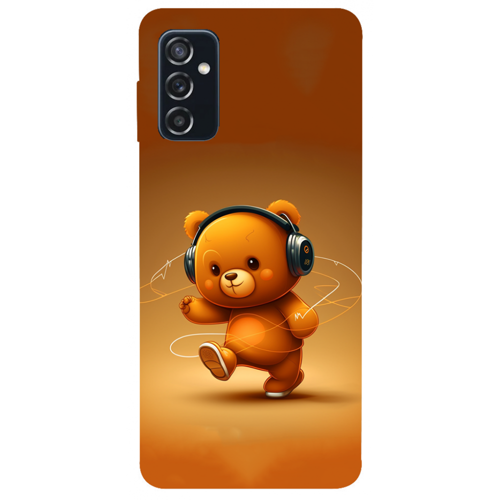 TPU чехол Demsky ведмежа меломан 3 (bear listening music) для Samsung Galaxy M52