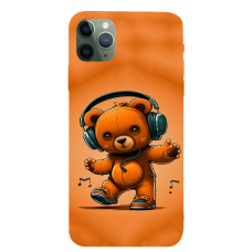 TPU чохол Demsky ведмежа меломан (bear listening music) для Apple iPhone 11 Pro max