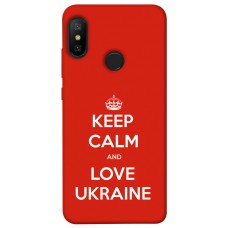 TPU чохол Demsky Keep calm and love Ukraine для Xiaomi Mi A2 Lite / Xiaomi Redmi 6 Pro