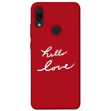 TPU чехол Demsky Hello love для Xiaomi Redmi Note 7 / Note 7 Pro / Note 7s