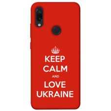 TPU чехол Demsky Keep calm and love Ukraine для Xiaomi Redmi Note 7 / Note 7 Pro / Note 7s