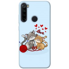 TPU чохол Demsky Два кота Love для Xiaomi Redmi Note 8