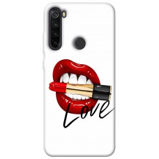 TPU чохол Demsky Красные губы для Xiaomi Redmi Note 8T