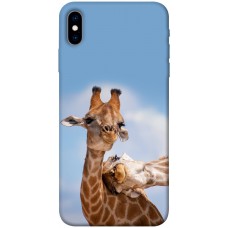 TPU чохол Demsky Милые жирафы для Apple iPhone XS (5.8")