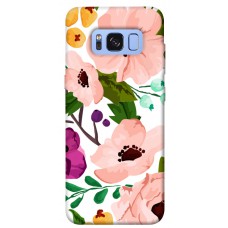 TPU чохол Demsky Акварельные цветы для Samsung G950 Galaxy S8