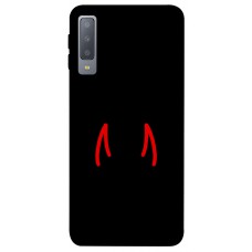 TPU чохол Demsky Red horns для Samsung A750 Galaxy A7 (2018)