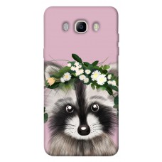 TPU чохол Demsky Raccoon in flowers для Samsung J710F Galaxy J7 (2016)
