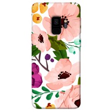 TPU чохол Demsky Акварельные цветы для Samsung Galaxy S9