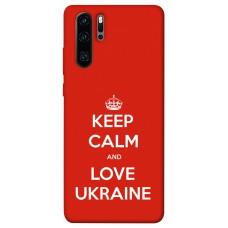 TPU чохол Demsky Keep calm and love Ukraine для Huawei P30 Pro