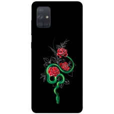 TPU чехол Demsky Snake in flowers для Samsung Galaxy A71