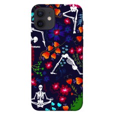 TPU чохол Demsky Yoga skeletons для Apple iPhone 12 (6.1")