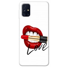 TPU чохол Demsky Красные губы для Samsung Galaxy M31s