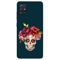 TPU чохол Demsky Flower skull для Samsung Galaxy M51