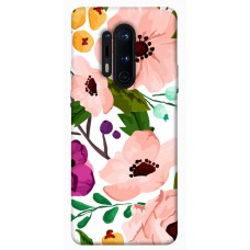 TPU чохол Demsky Акварельные цветы для OnePlus 8 Pro