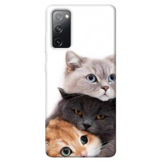 TPU чохол Demsky Три кота для Samsung Galaxy S20 FE