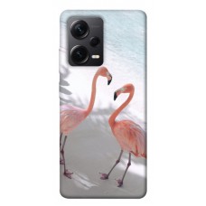 TPU чохол Demsky Flamingos для Xiaomi Poco X5 Pro 5G