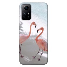TPU чохол Demsky Flamingos для Xiaomi Redmi Note 12S