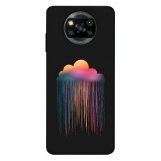 TPU чохол Demsky Color rain для Xiaomi Poco X3 NFC