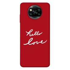 TPU чехол Demsky Hello love для Xiaomi Poco X3 NFC