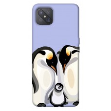 TPU чохол Demsky Penguin family для Oppo A92s