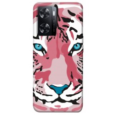 TPU чехол Demsky Pink tiger для Oppo A57s