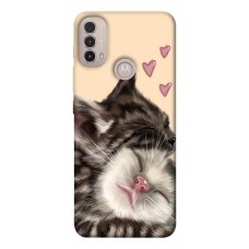 TPU чехол Demsky Cats love для Motorola Moto E40