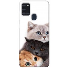 TPU чохол Demsky Три кота для Samsung Galaxy A21s