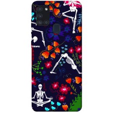 TPU чохол Demsky Yoga skeletons для Samsung Galaxy A21s