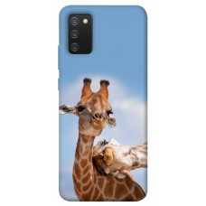 TPU чохол Demsky Милые жирафы для Samsung Galaxy A02s