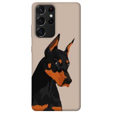 TPU чехол Demsky Doberman для Samsung Galaxy S21 Ultra