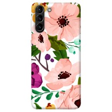 TPU чохол Demsky Акварельные цветы для Samsung Galaxy S21+