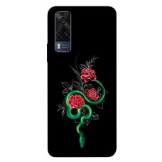 TPU чехол Demsky Snake in flowers для Vivo Y53s