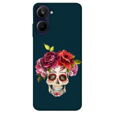 TPU чехол Demsky Flower skull для Realme 10 4G