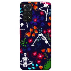 TPU чохол Demsky Yoga skeletons для Xiaomi Redmi Note 11 (Global) / Note 11S