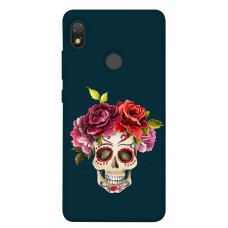 TPU чохол Demsky Flower skull для TECNO POP 3