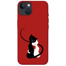 TPU чохол Demsky Влюбленные коты для Apple iPhone 13 (6.1")