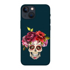 TPU чохол Demsky Flower skull для Apple iPhone 13 mini (5.4")