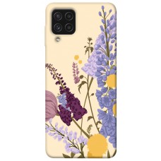 TPU чехол Demsky Flowers art для Samsung Galaxy A22 4G