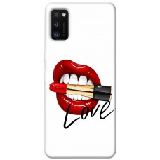 TPU чохол Demsky Красные губы для Samsung Galaxy A41