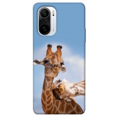 TPU чохол Demsky Милые жирафы для Xiaomi Poco F3