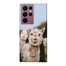 TPU чехол Demsky Funny llamas для Samsung Galaxy S22 Ultra